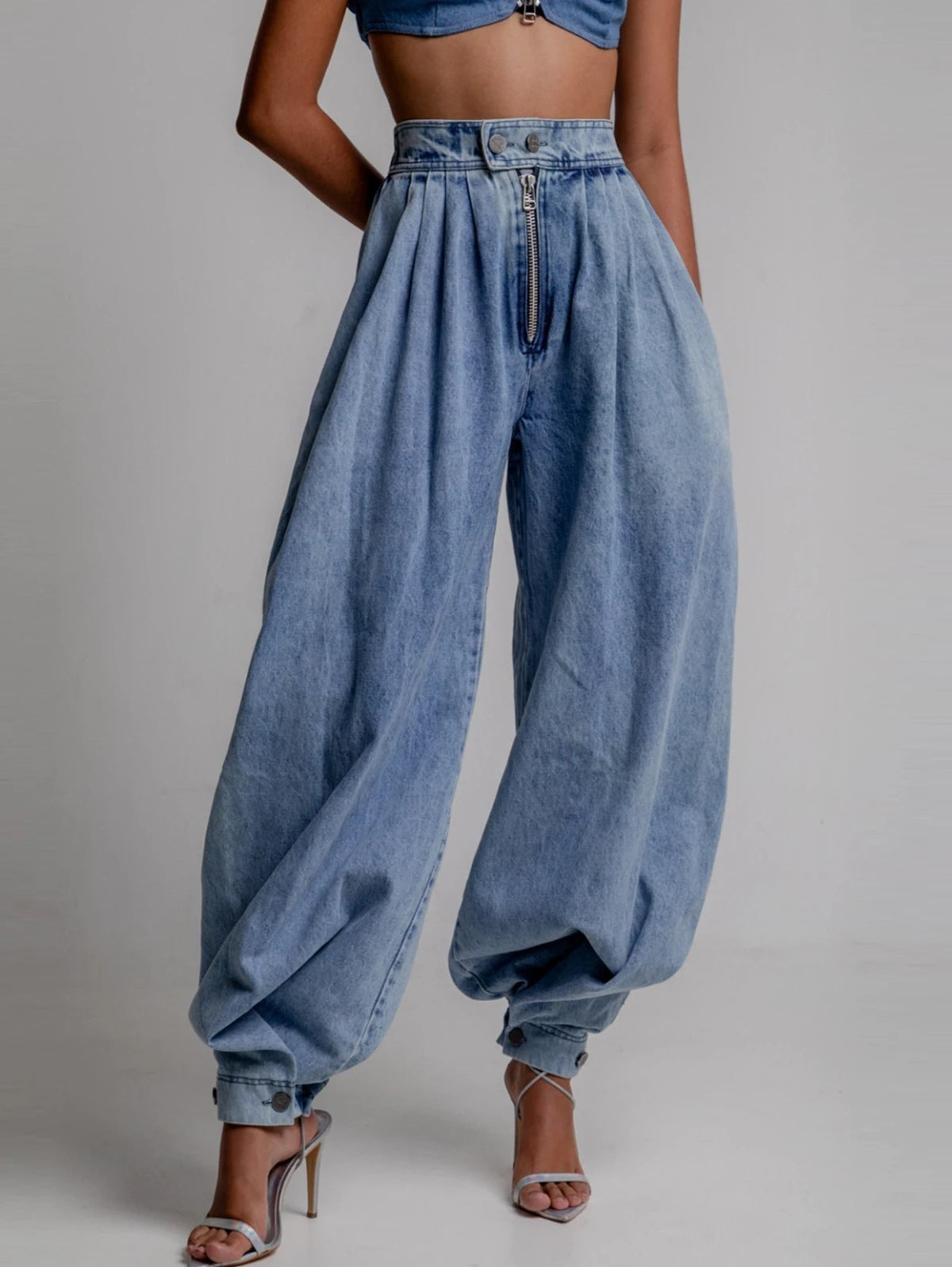 VVZ Wide Leg Denim Pants