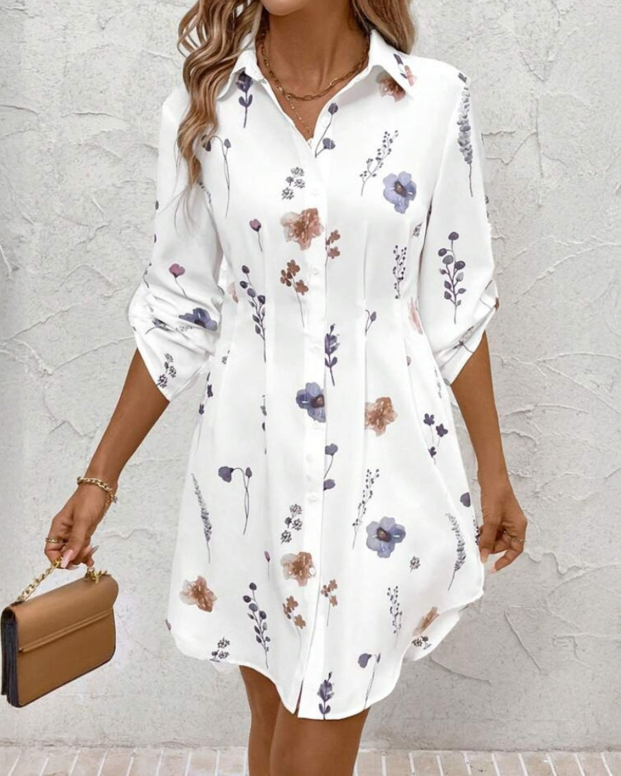 VVZ Women's Floral Shirt Dress