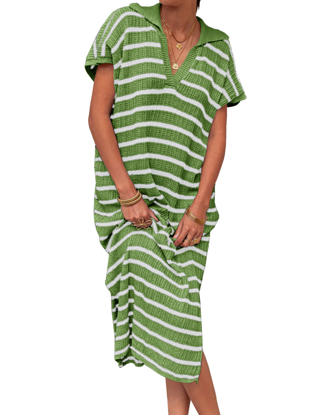 VVZ Women's Striped Summer Dress
