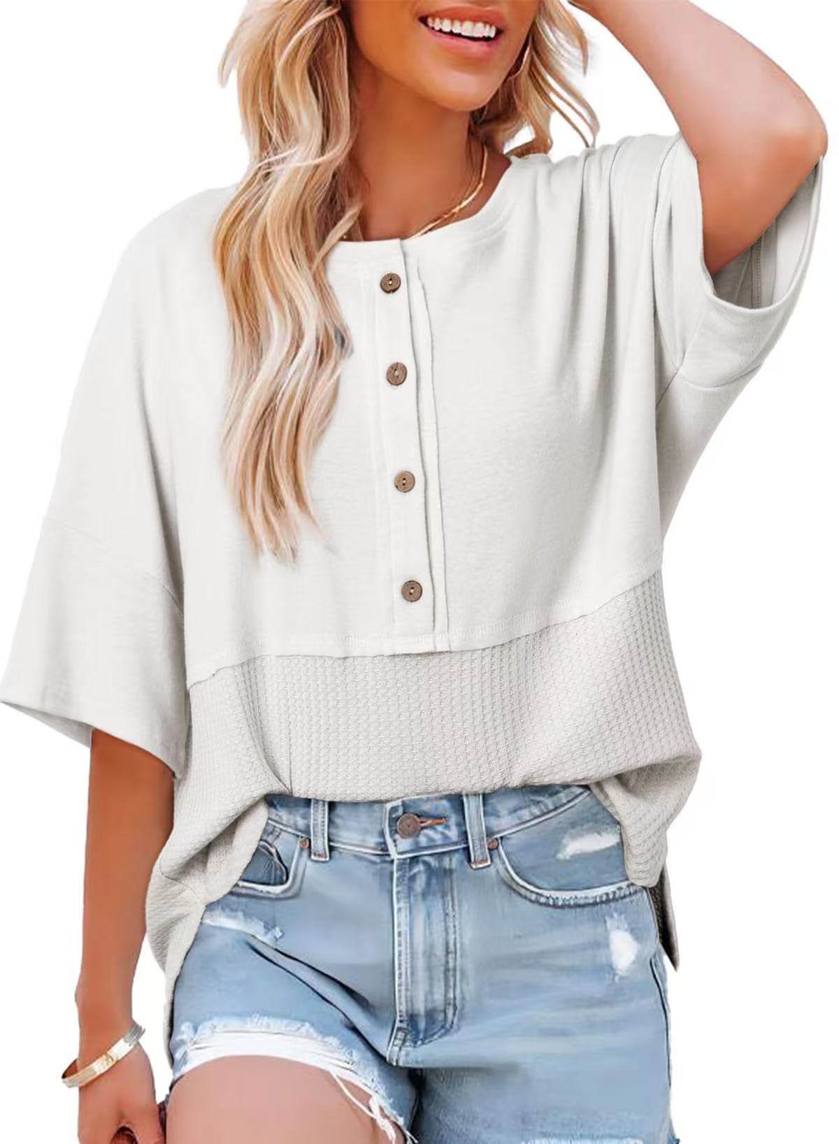 VVZ Women's Waffle-Knit Top