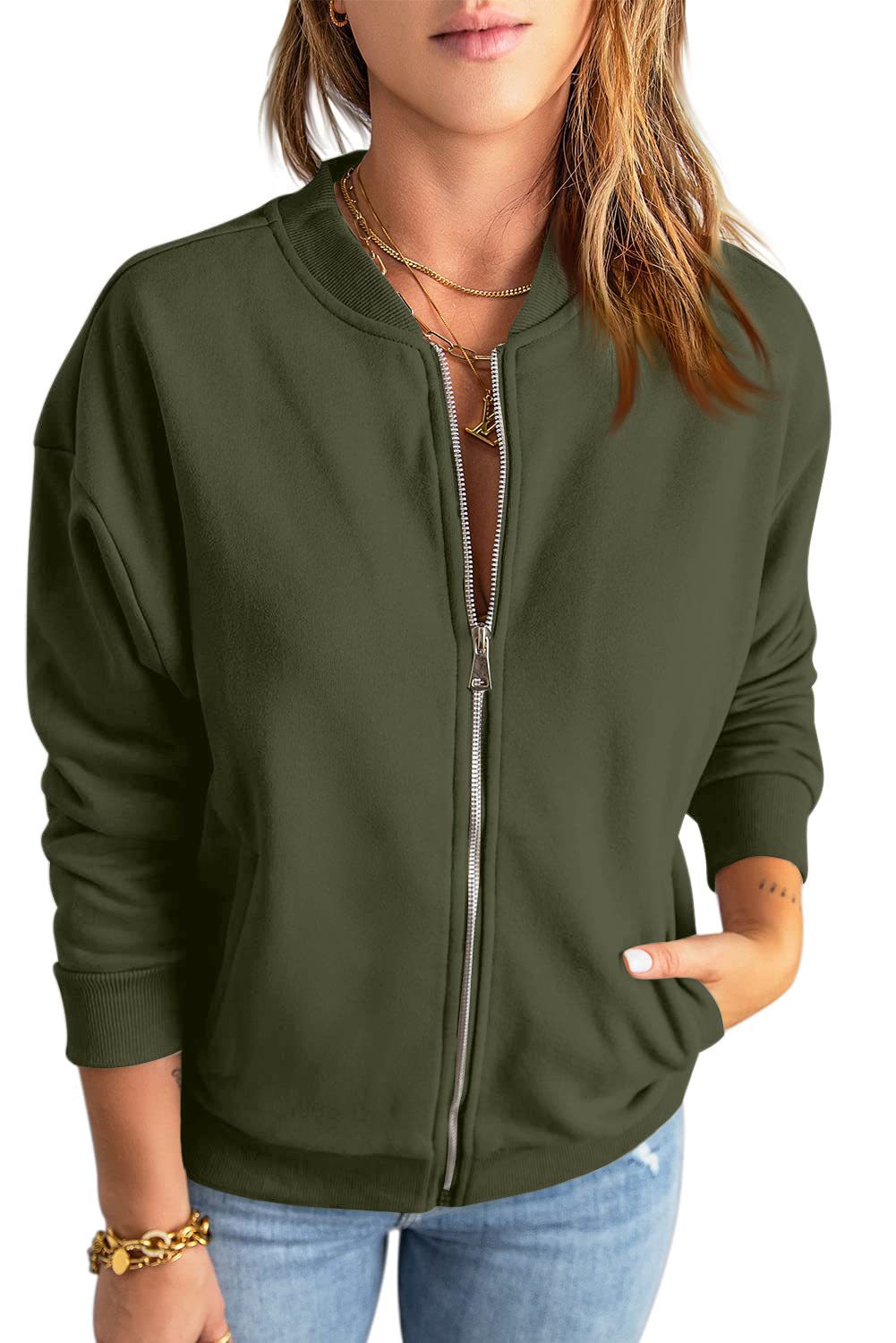 VVZ Womens Zip Up Sweatshirts Jackets