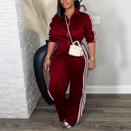 VVZ Women's Casual Patchwork Set
