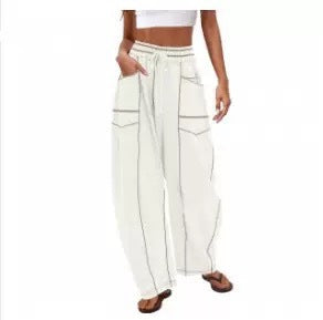 VVZ Women's High Waisted Barrel Sweatpants