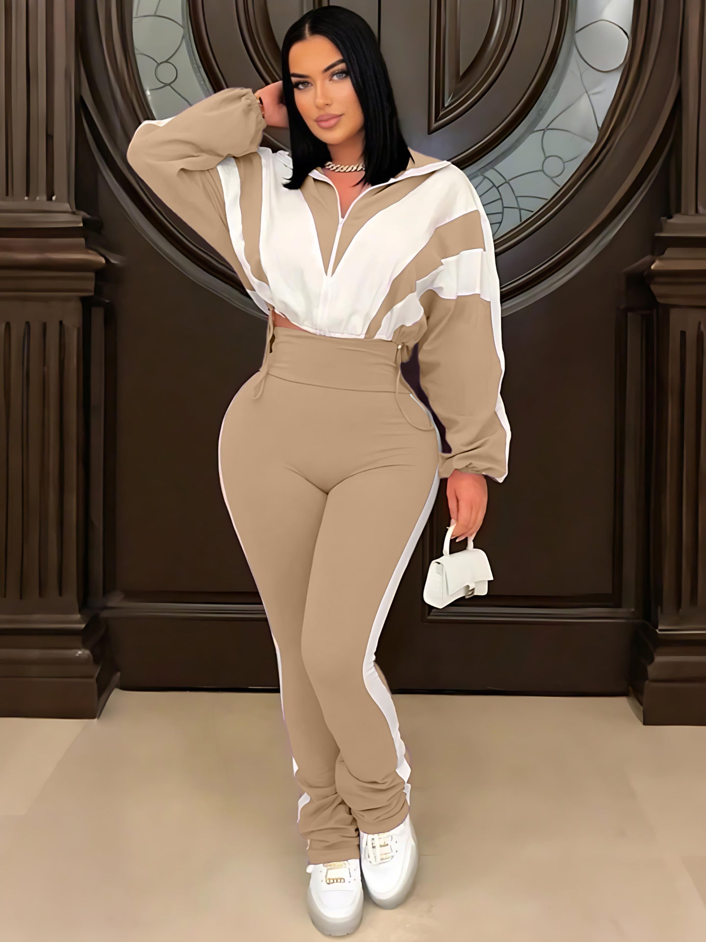 VVZ Color-blocked sports suit