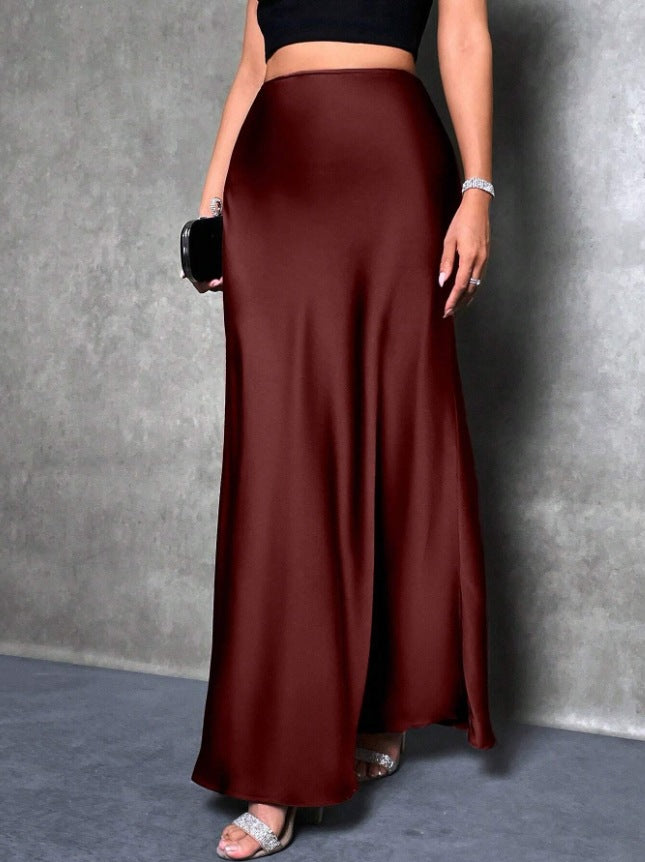 VVZ Elegant High-Waisted Mermaid Long Skirt