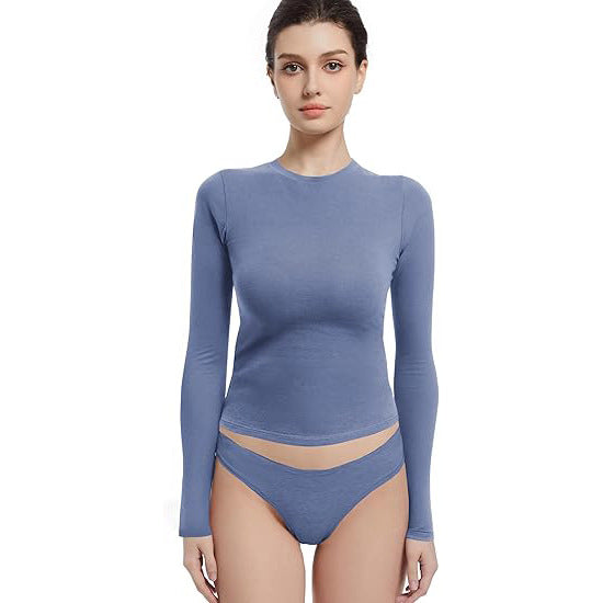 VVZ  Soft Single-Layer Basic Long Sleeve Shirts