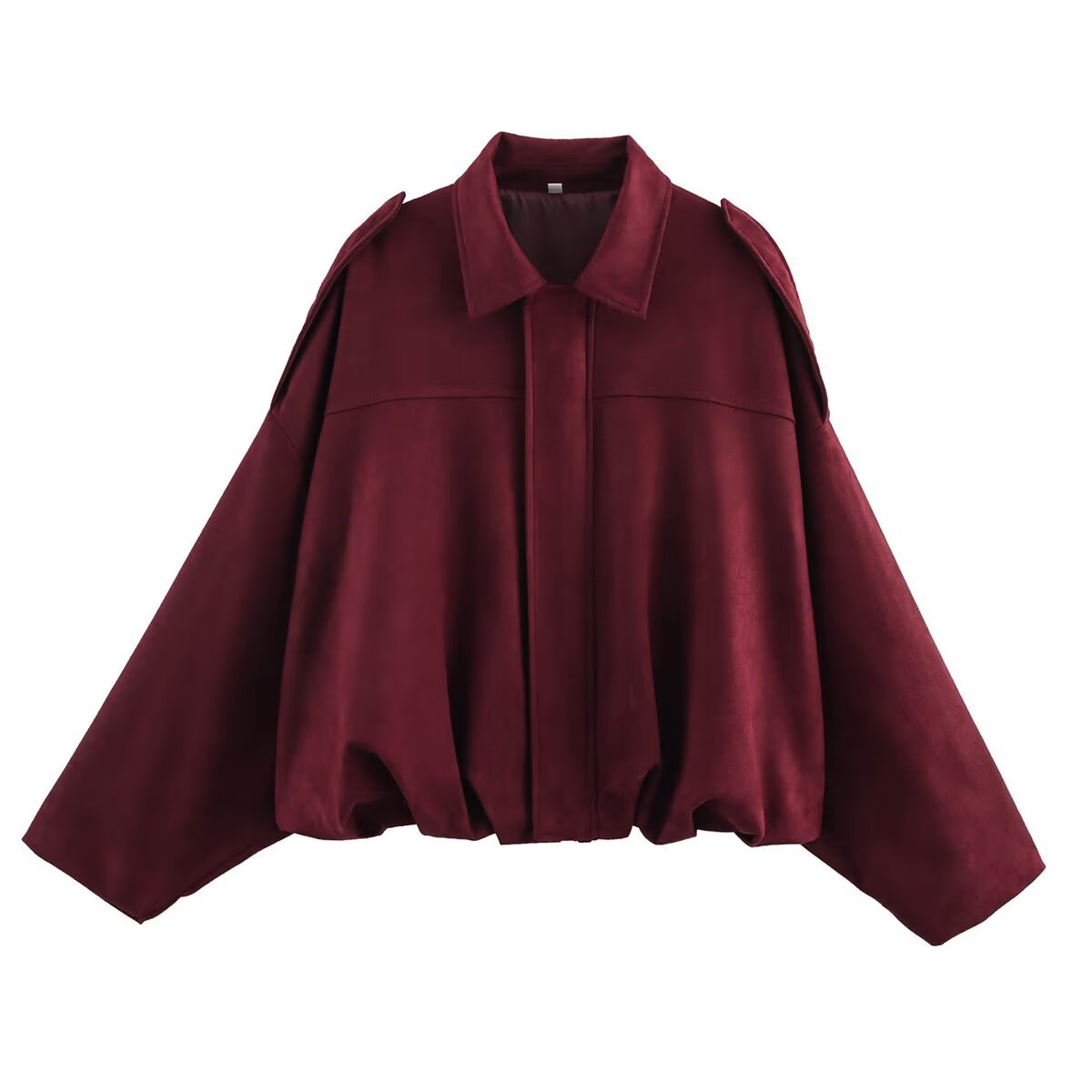VVZ women's military-style suede jacket