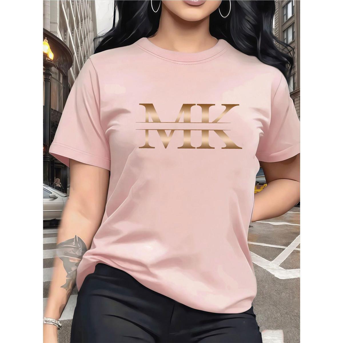 VVZ Women's Pure Cotton Short-Sleeve T-Shirt
