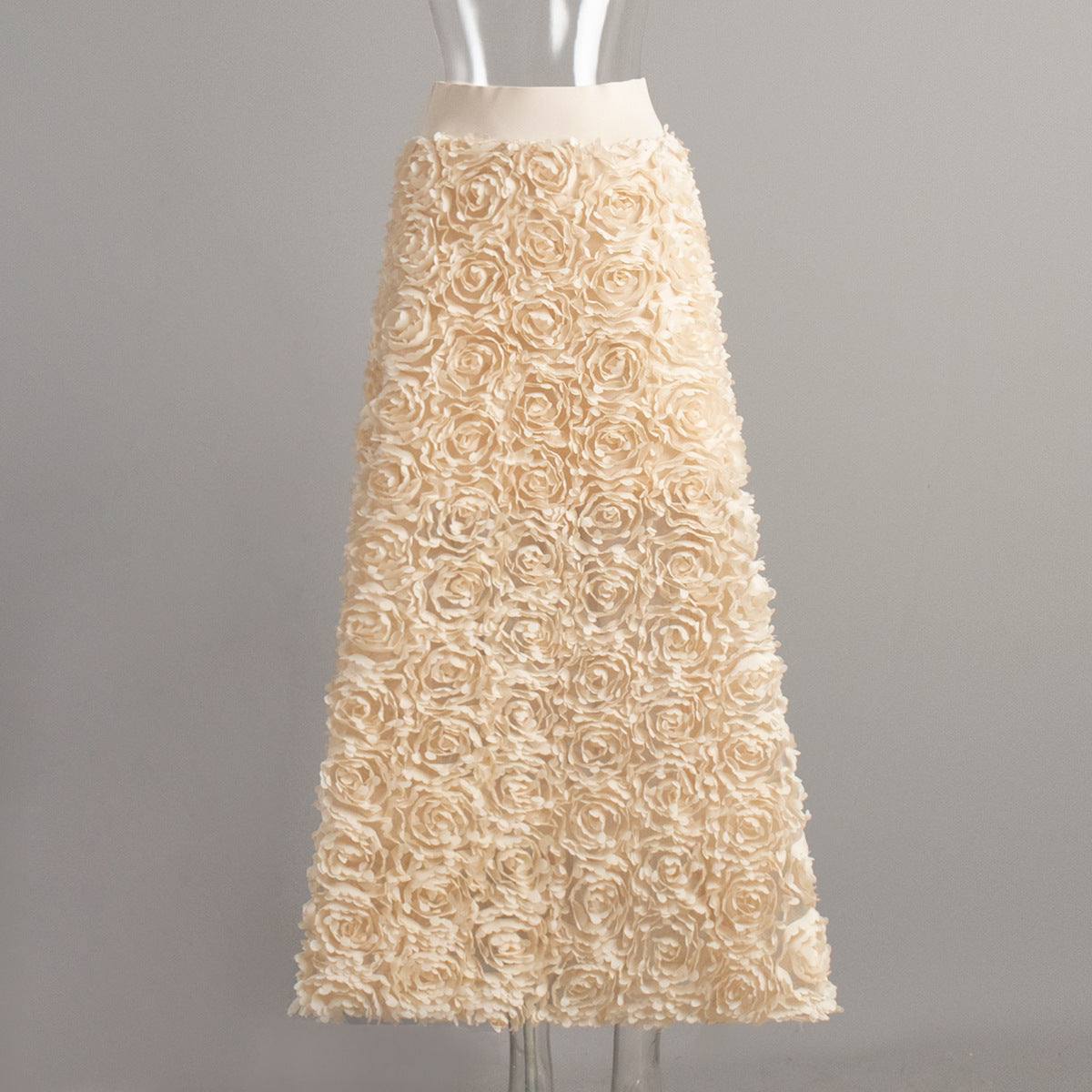 VVZ High-Waist Rosette Skirt