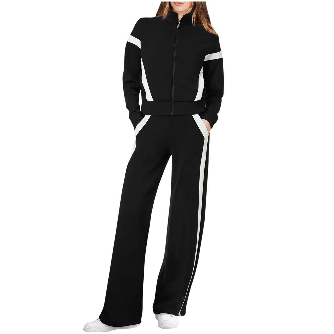 VVZ Lounge Sets for Women Sweatsuit 2 Piece Outfits Sweatshirt