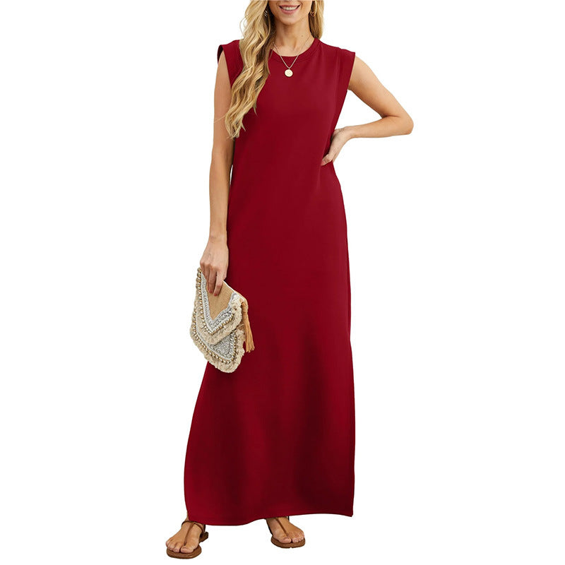 VVZ Women's Summer Casual Sleeveless Maxi Dress