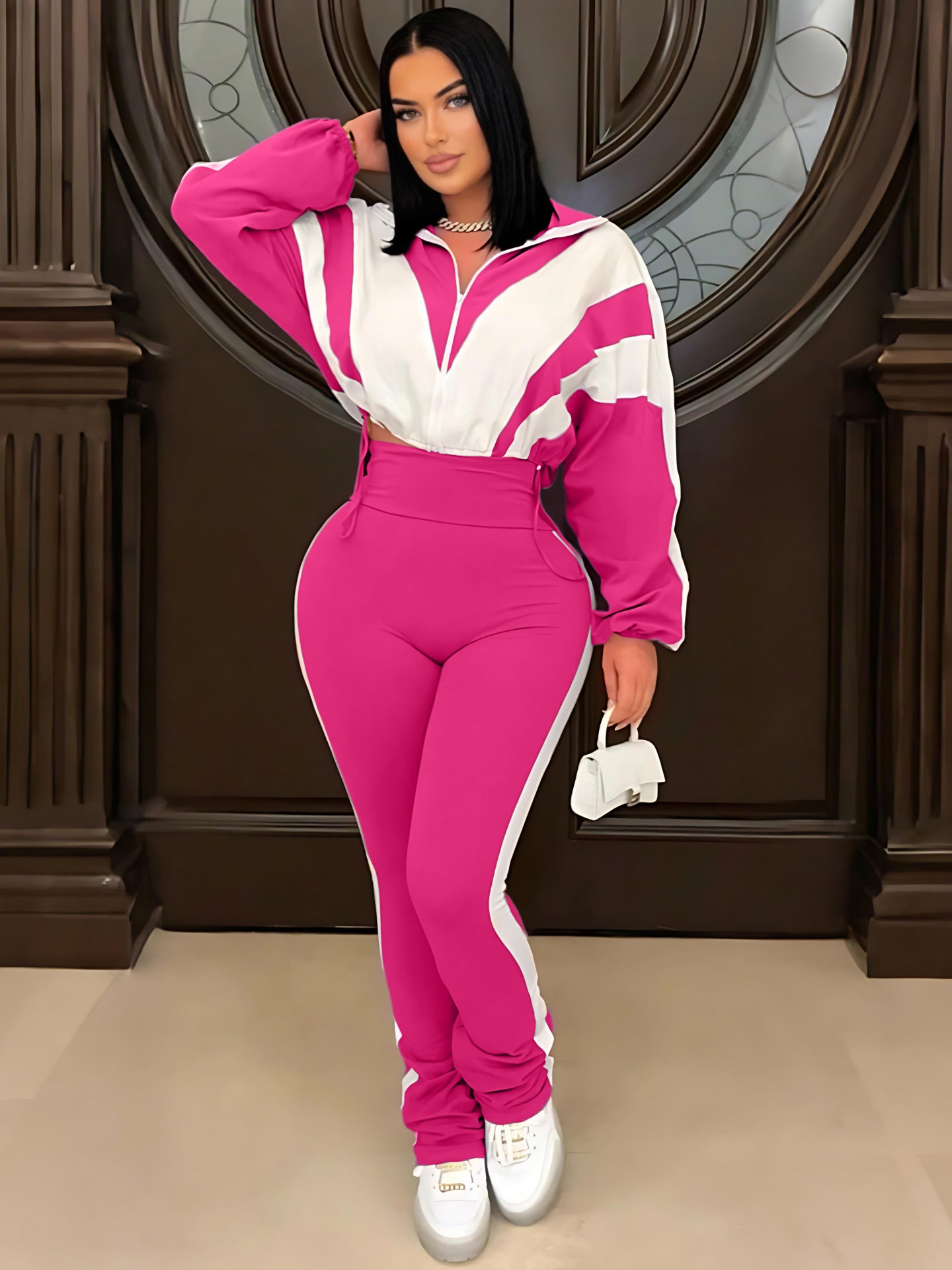 VVZ Color-blocked sports suit