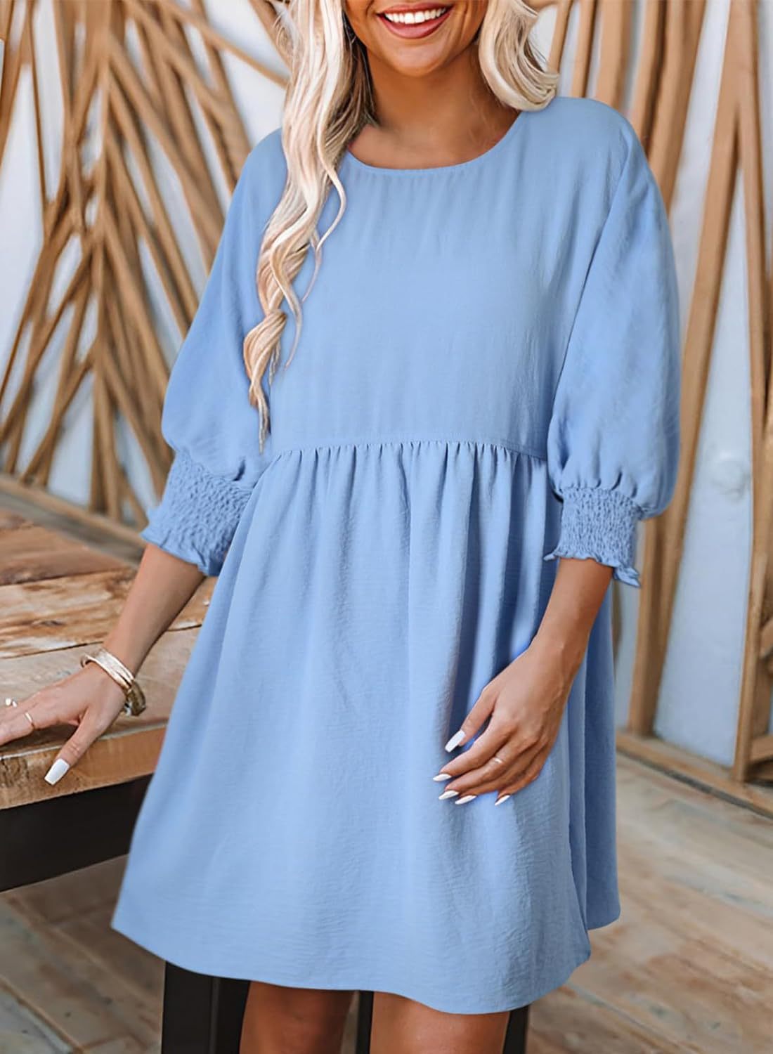 VVZ Women's Black Summer Tunic Dress