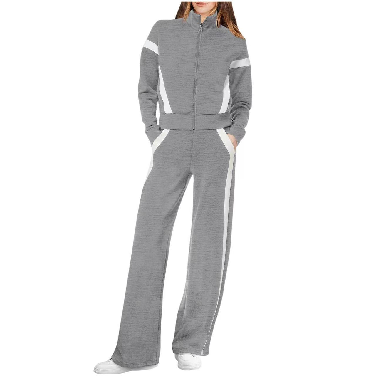 VVZ Lounge Sets for Women Sweatsuit 2 Piece Outfits Sweatshirt