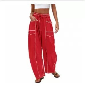 VVZ Women's High Waisted Barrel Sweatpants