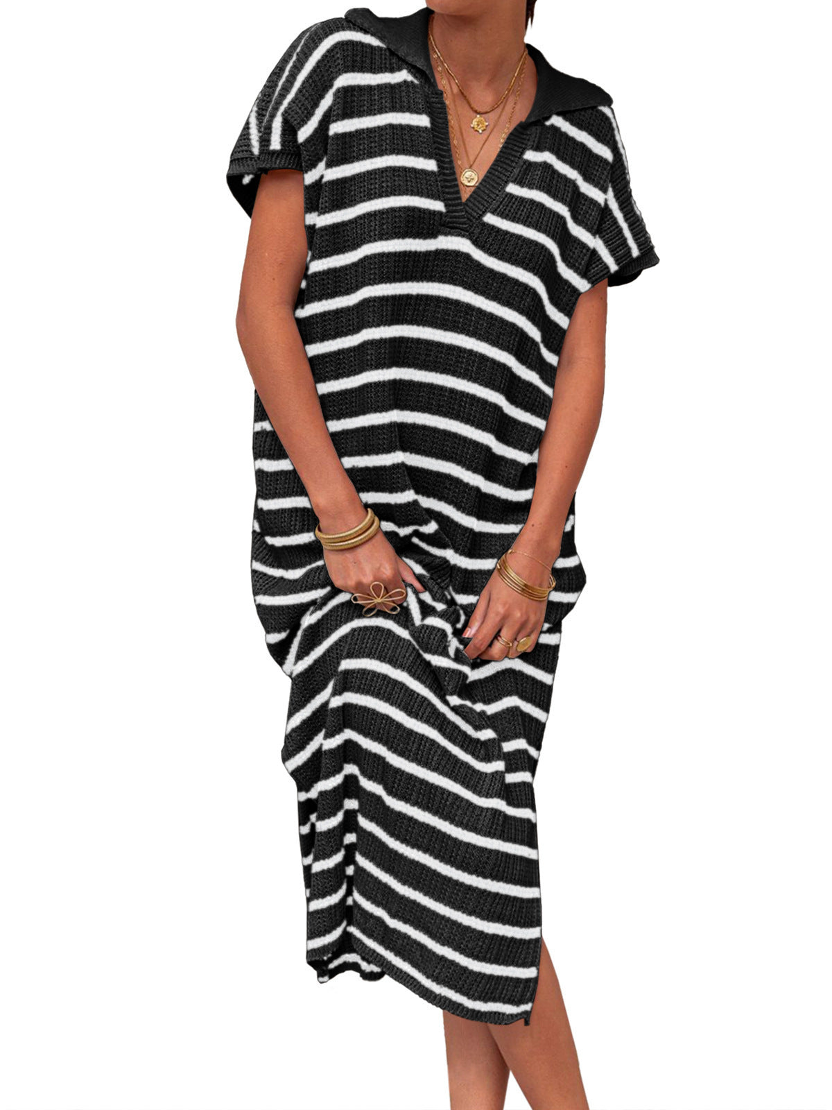 VVZ Women's Striped Summer Dress