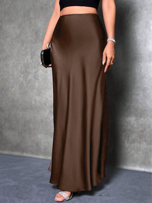 VVZ Elegant High-Waisted Mermaid Long Skirt