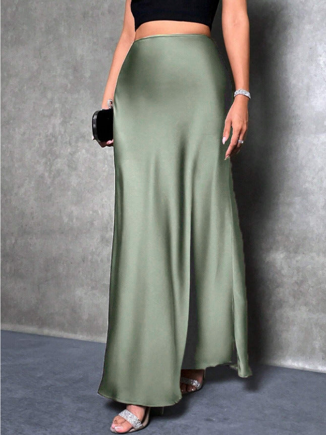 VVZ Elegant High-Waisted Mermaid Long Skirt
