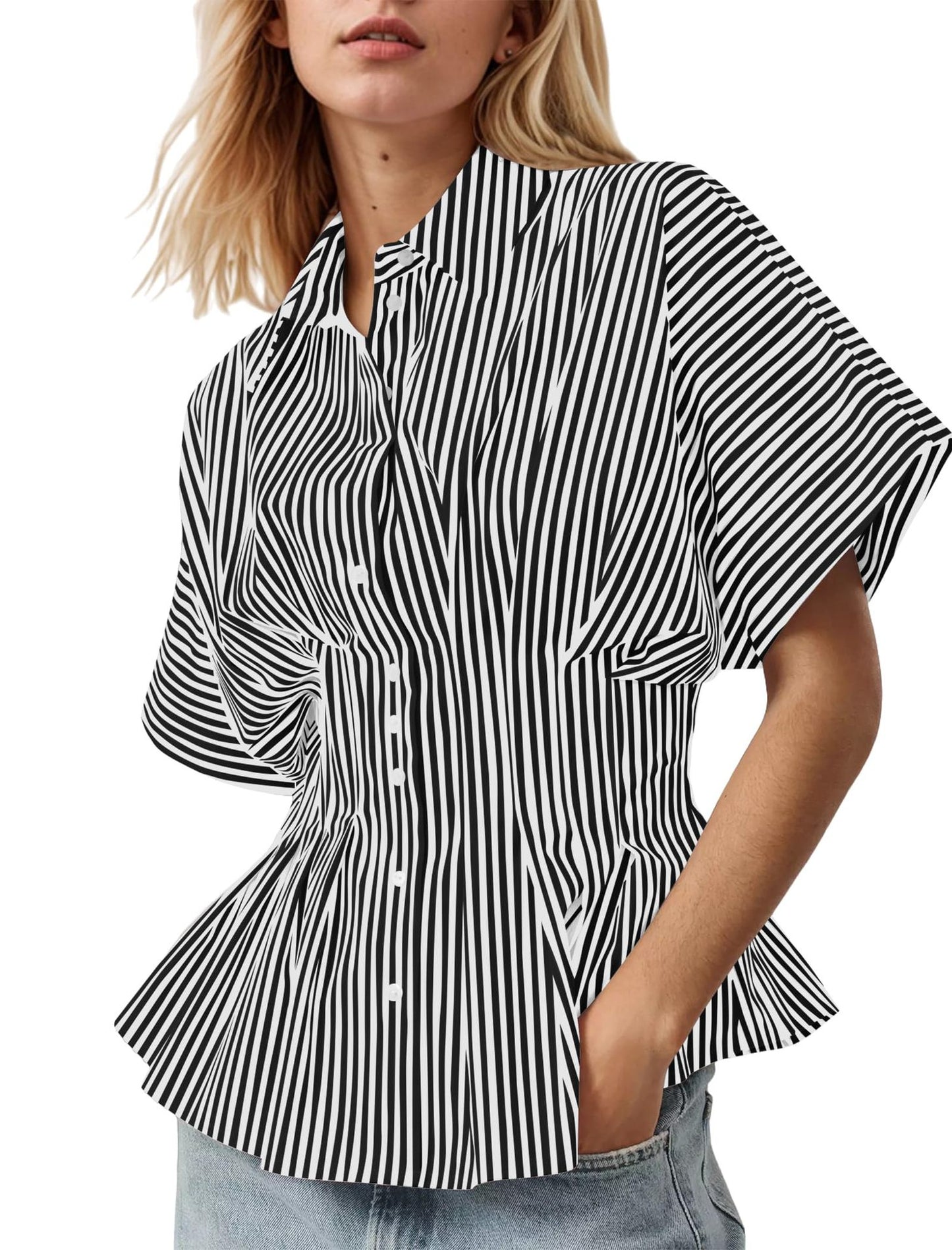 VVZ Women's Striped Shirt
