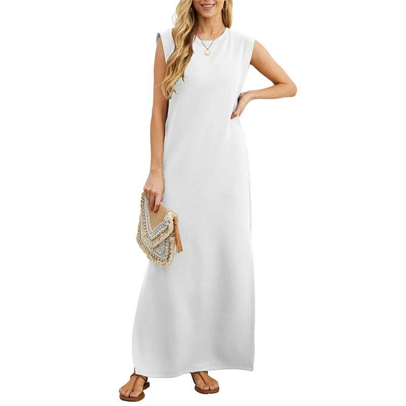VVZ Women's Summer Casual Sleeveless Maxi Dress