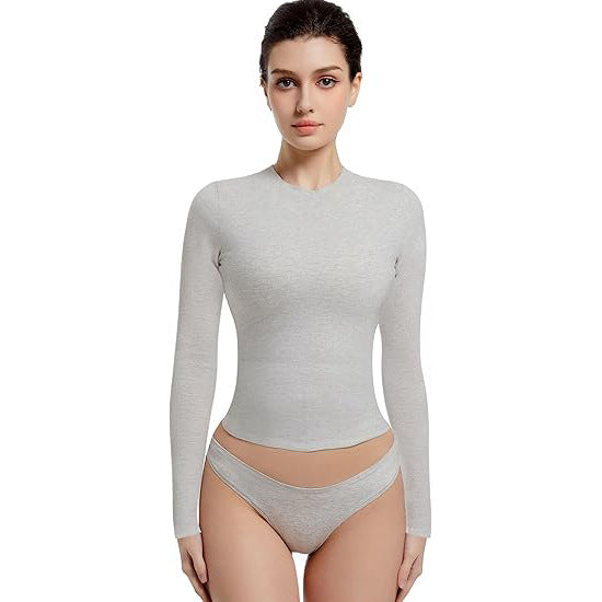 VVZ  Soft Single-Layer Basic Long Sleeve Shirts