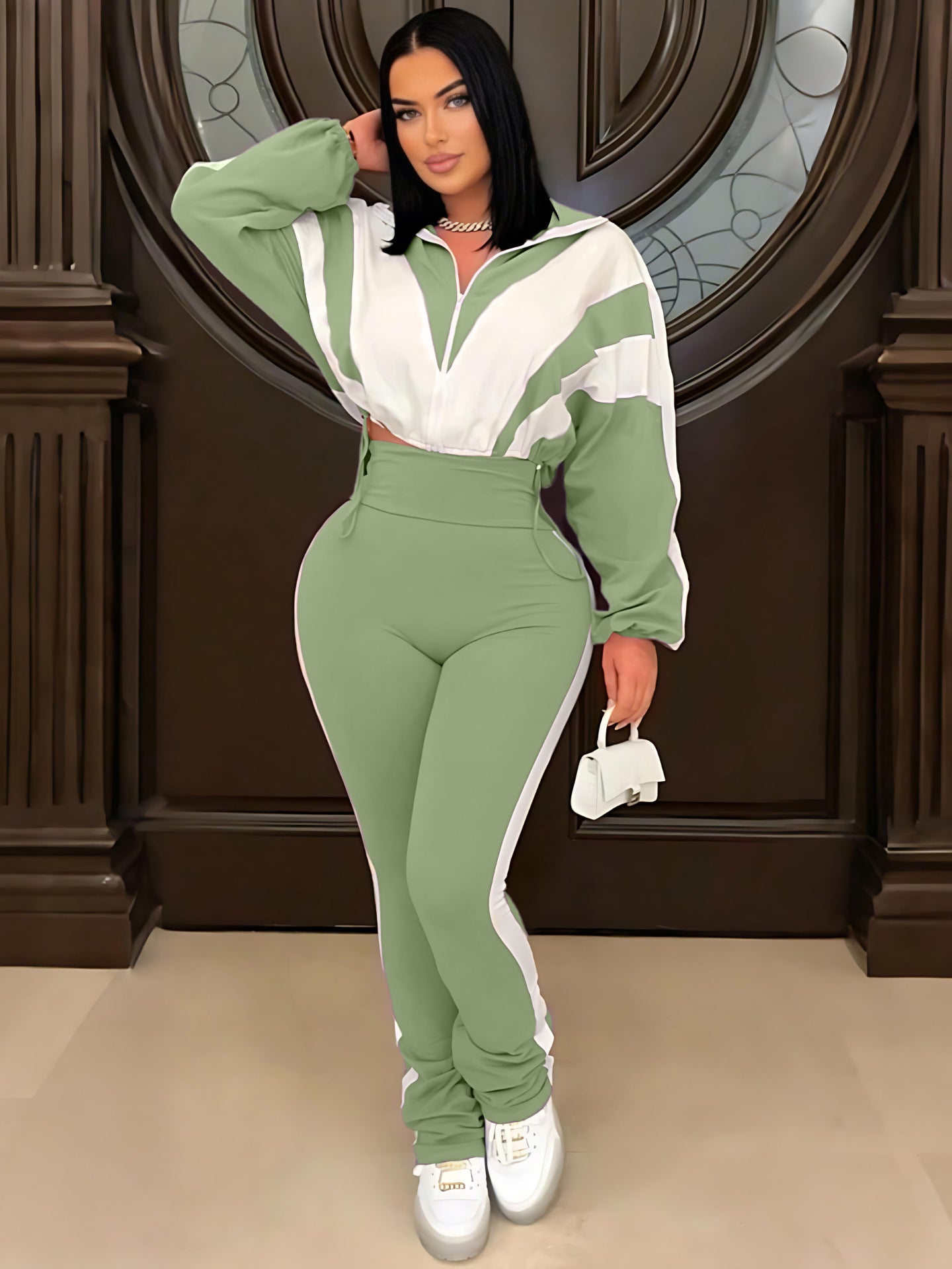 VVZ Color-blocked sports suit