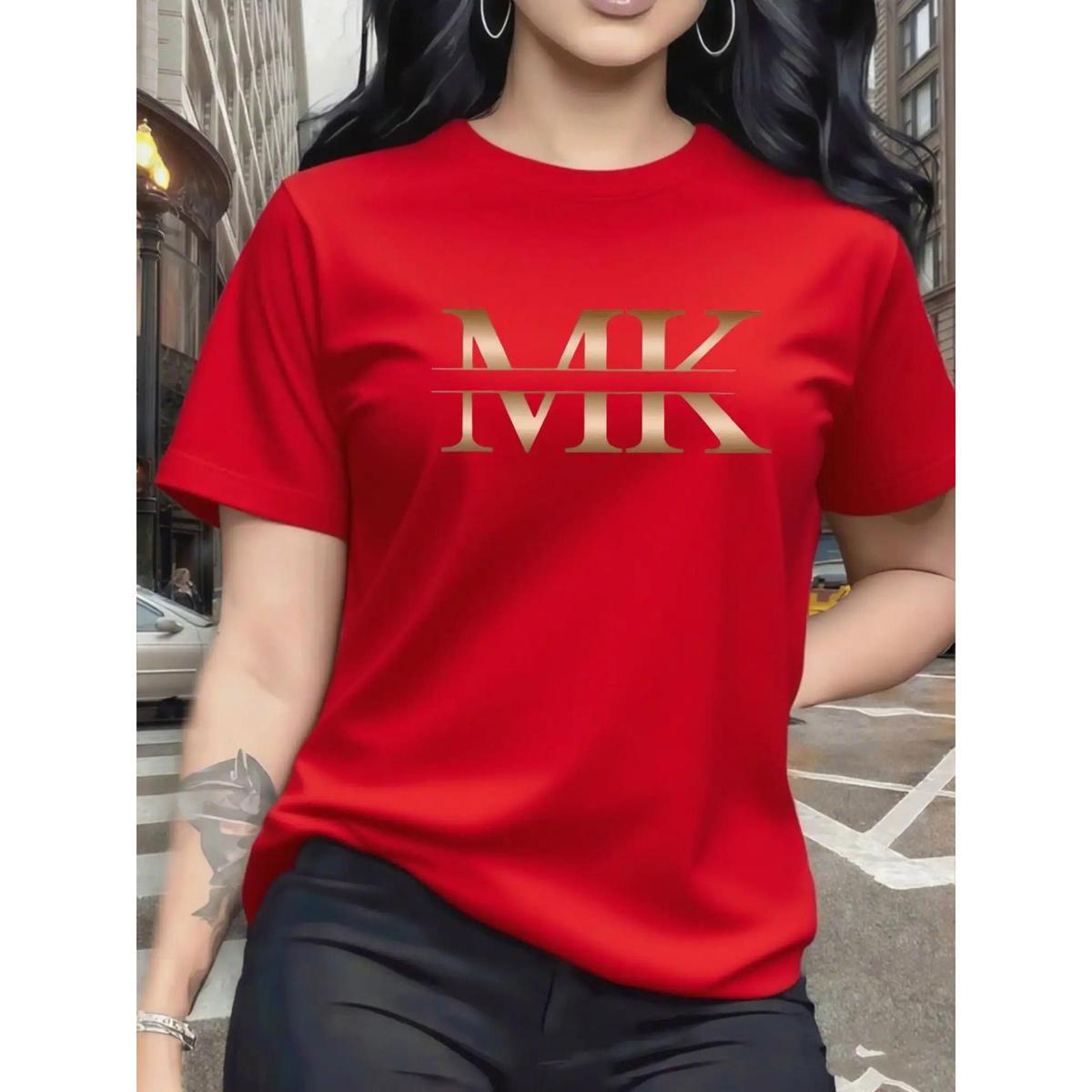 VVZ Women's Pure Cotton Short-Sleeve T-Shirt