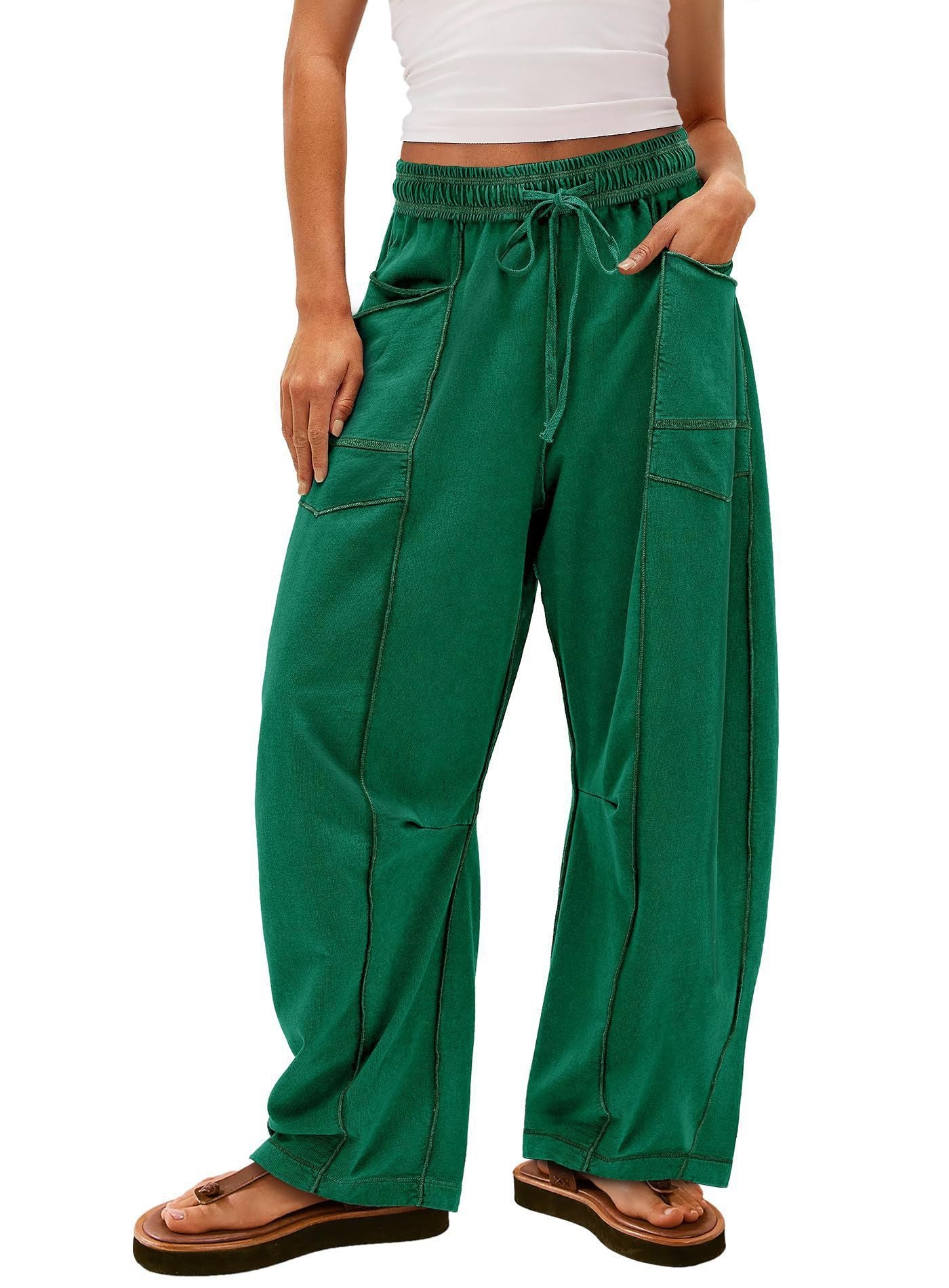 VVZ Women's High Waisted Barrel Sweatpants