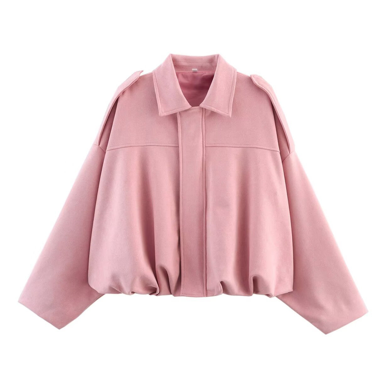 VVZ women's military-style suede jacket