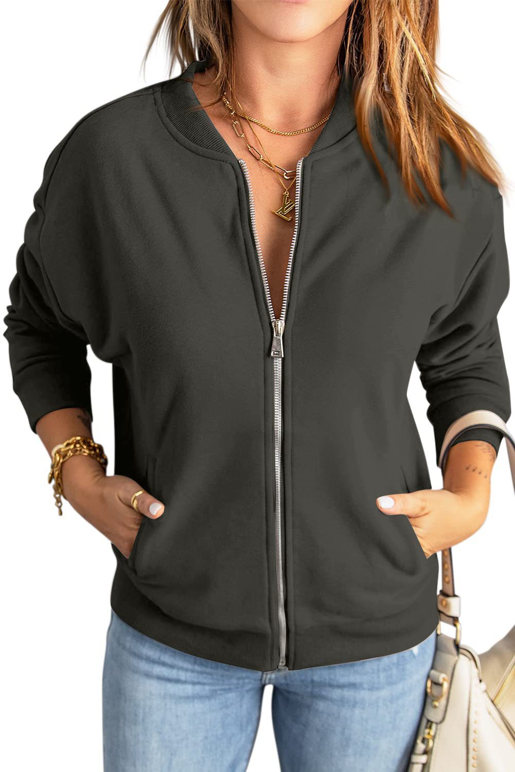 VVZ Womens Zip Up Sweatshirts Jackets