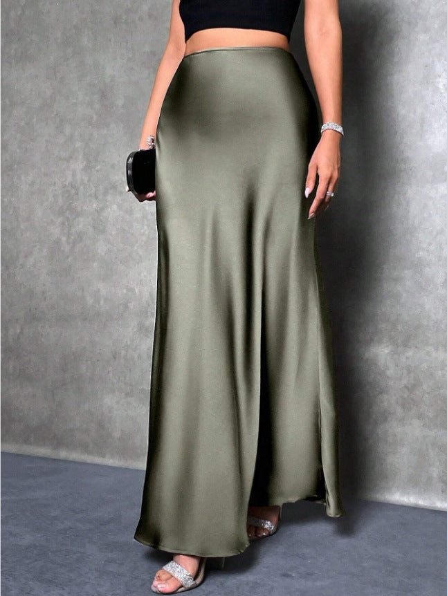 VVZ Elegant High-Waisted Mermaid Long Skirt