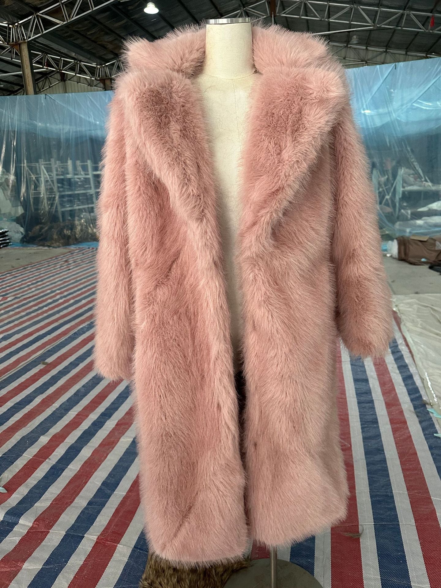 VVZ Leopard Print Faux Fur Coat