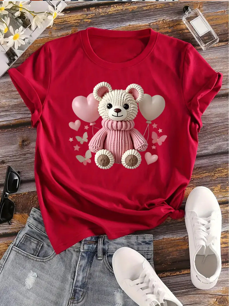 VVZ Women's Animal-Print Crew-Neck Top