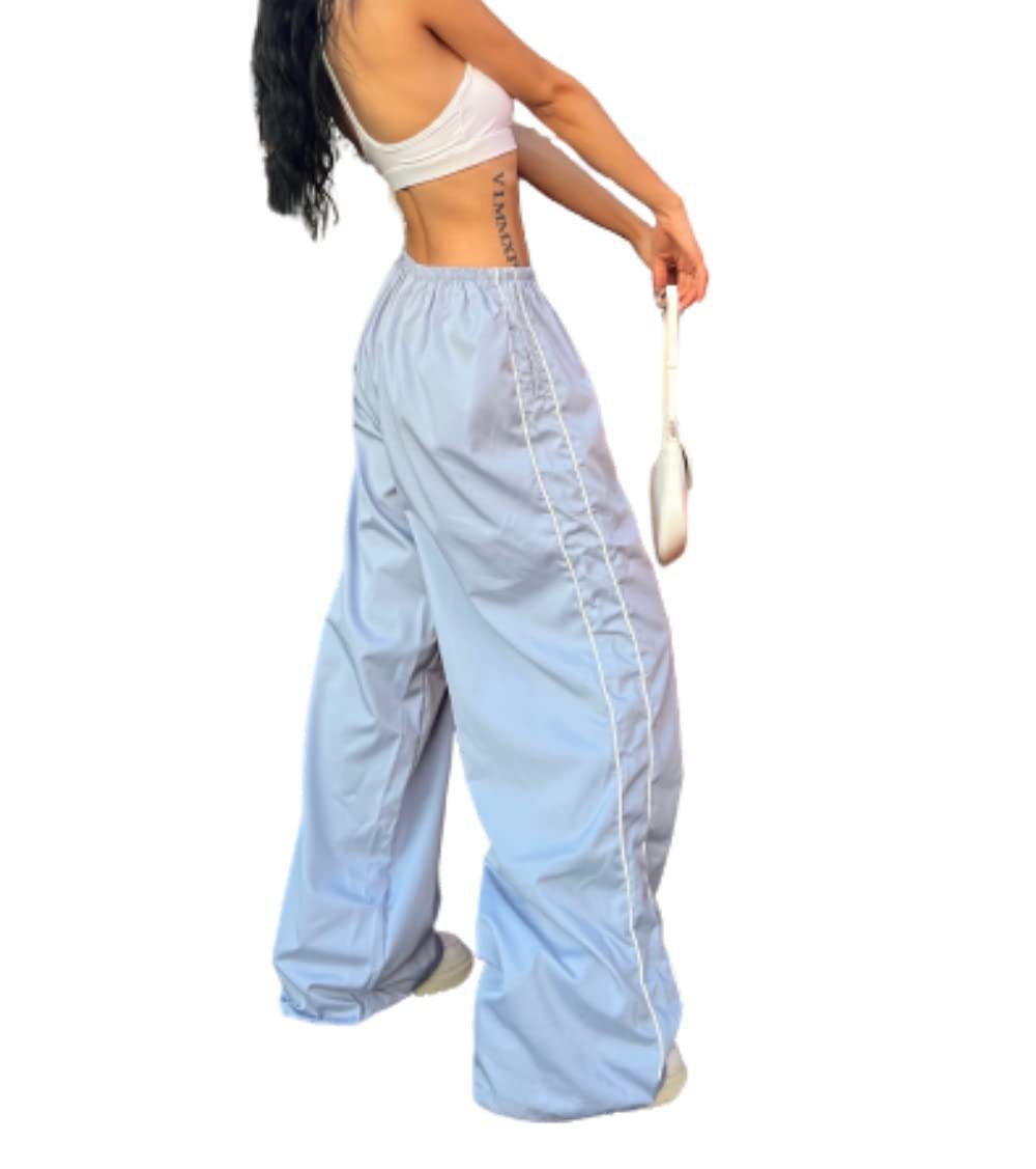 VVZ Women's Parachute Wideleg Pants