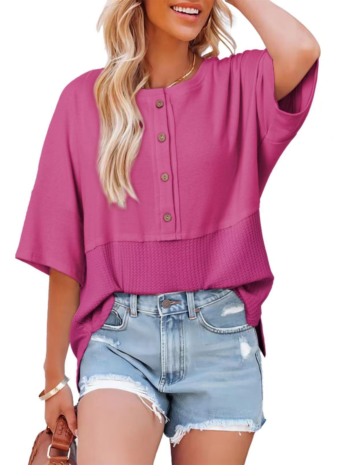 VVZ Women's Waffle-Knit Top