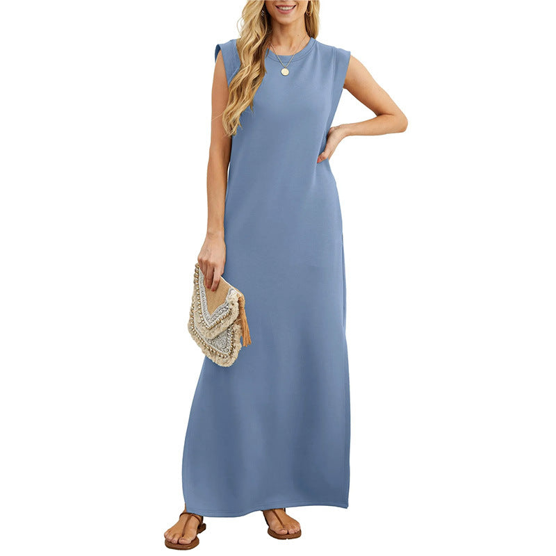 VVZ Women's Summer Casual Sleeveless Maxi Dress