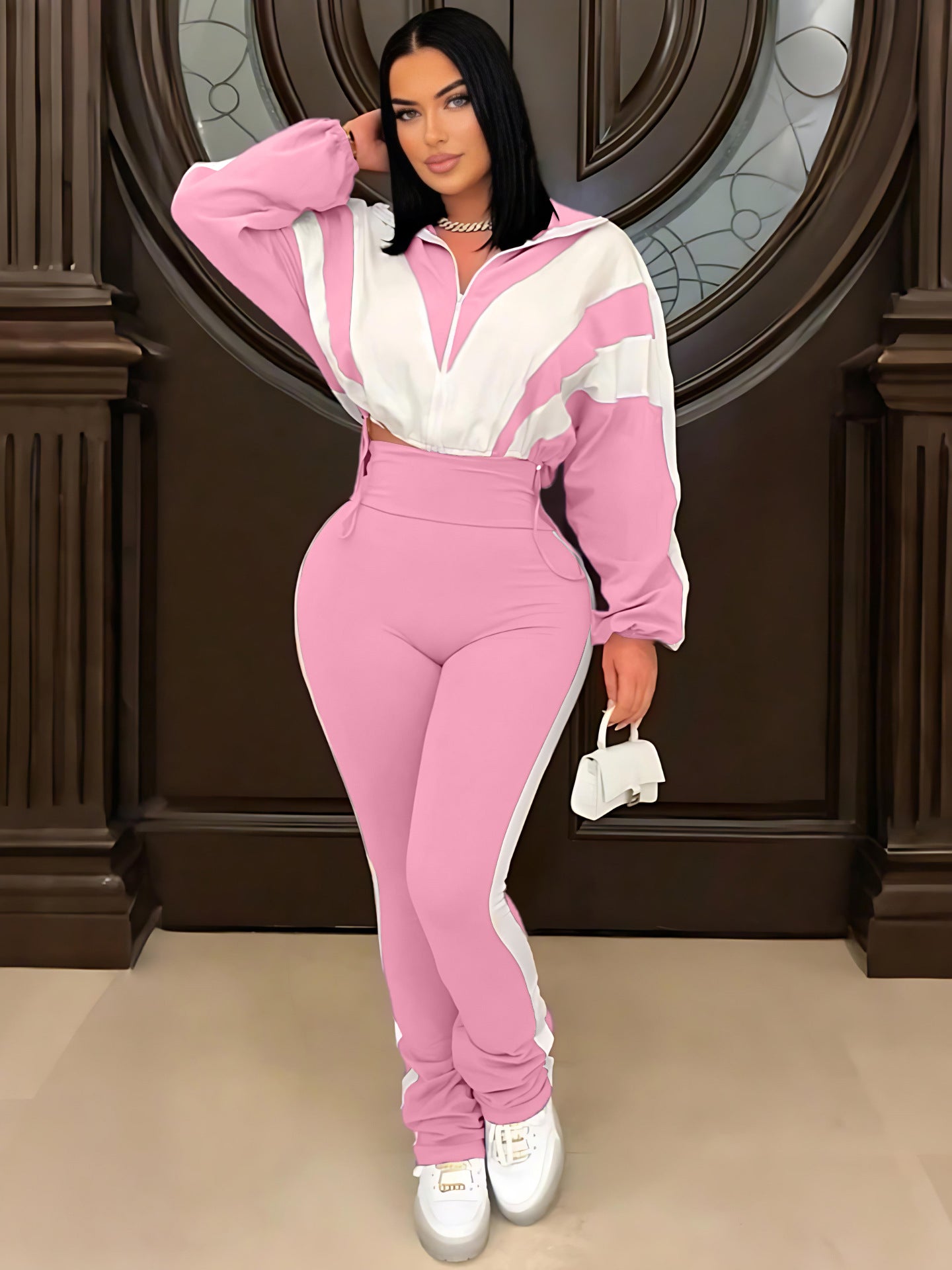 VVZ Color-blocked sports suit