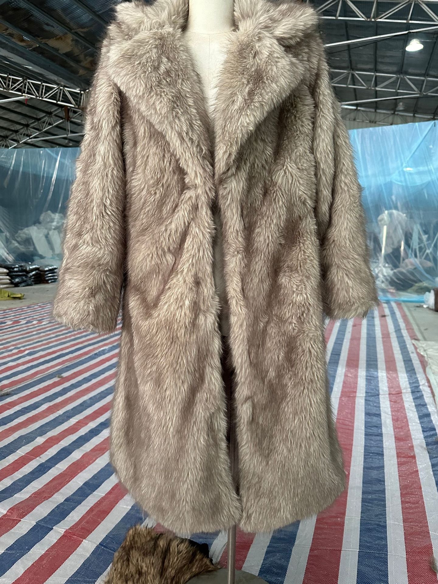 VVZ Leopard Print Faux Fur Coat