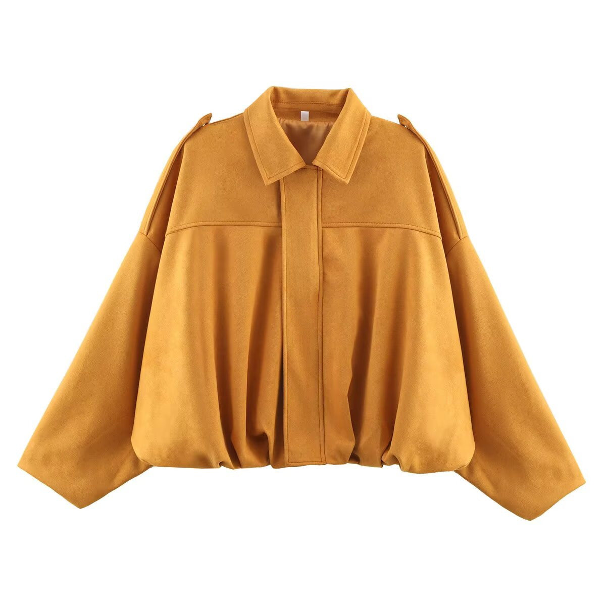 VVZ women's military-style suede jacket