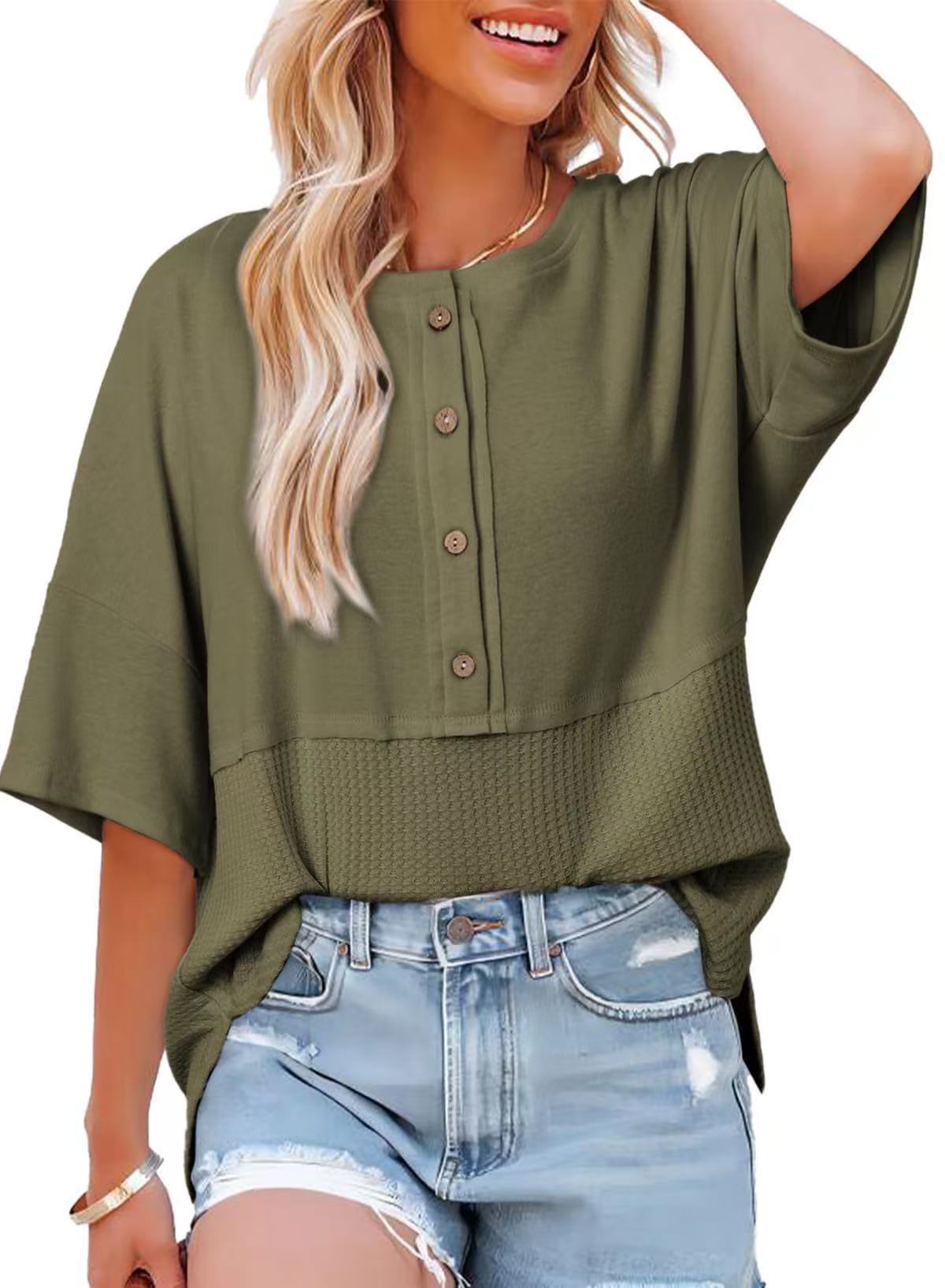 VVZ Women's Waffle-Knit Top