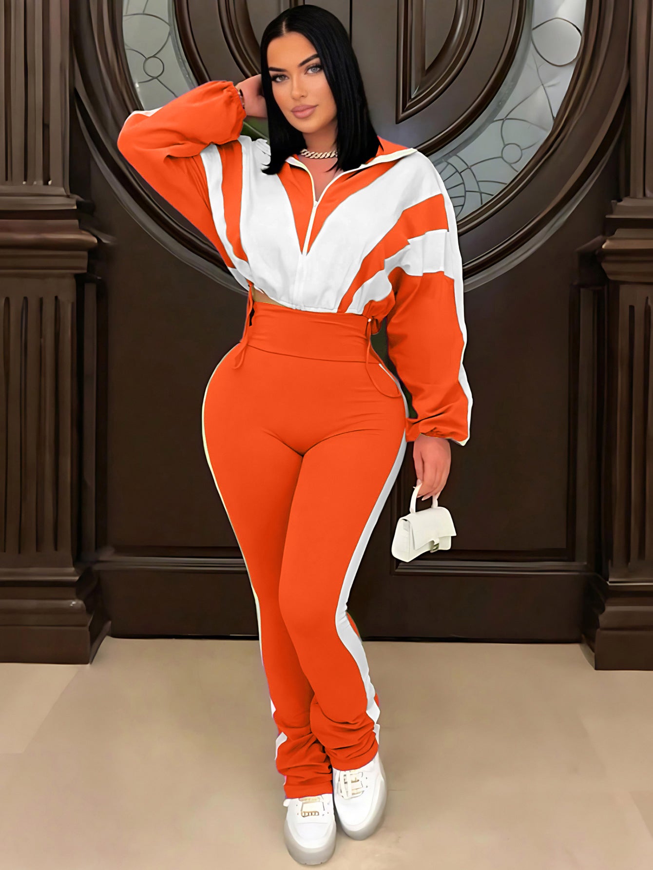 VVZ Color-blocked sports suit