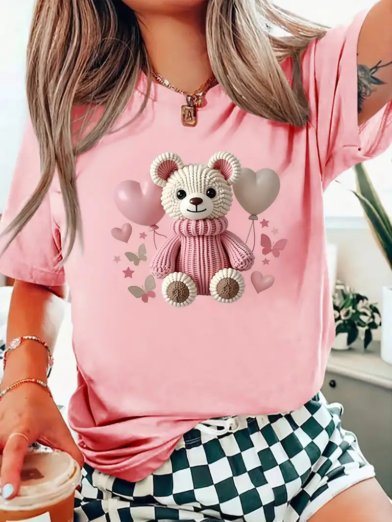 VVZ Women's Animal-Print Crew-Neck Top
