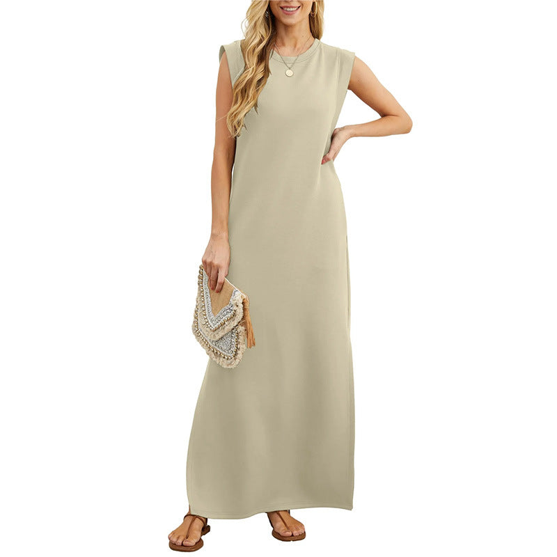 VVZ Women's Summer Casual Sleeveless Maxi Dress