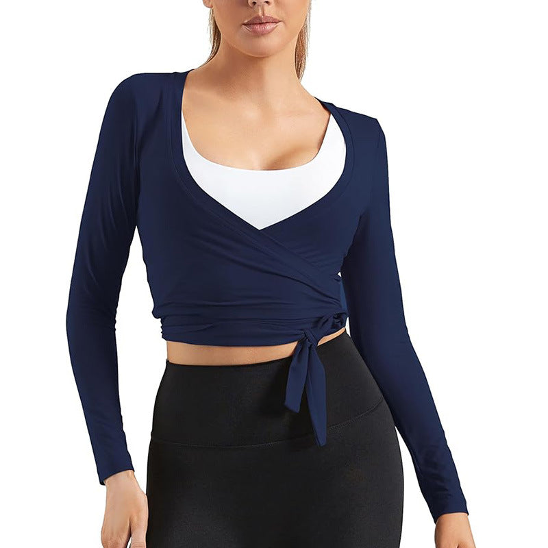 VVZ Women's Fashion Aesthetic Solid-Color Lace-Up Top