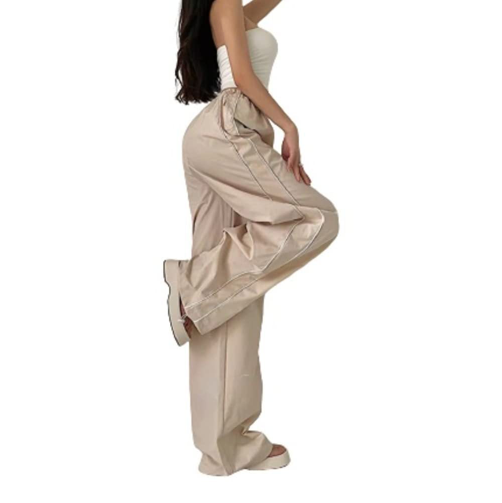 VVZ Women's Parachute Wideleg Pants