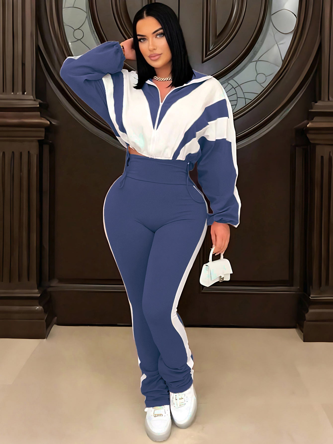 VVZ Color-blocked sports suit