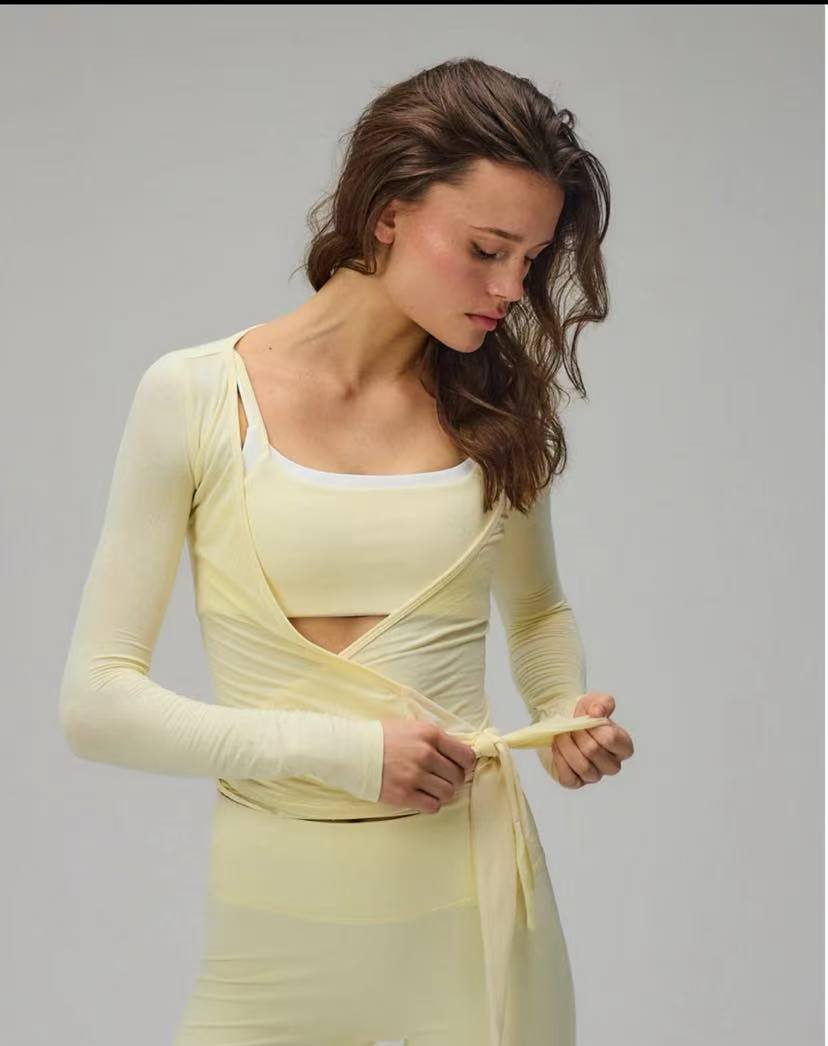 VVZ Long Sleeve Deep V Neck Solid ColorFit T-Shirts