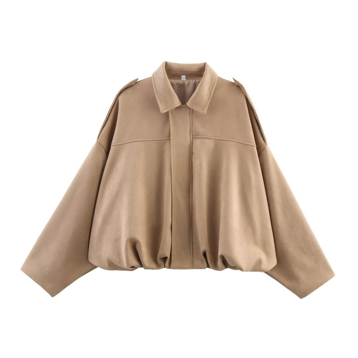 VVZ women's military-style suede jacket