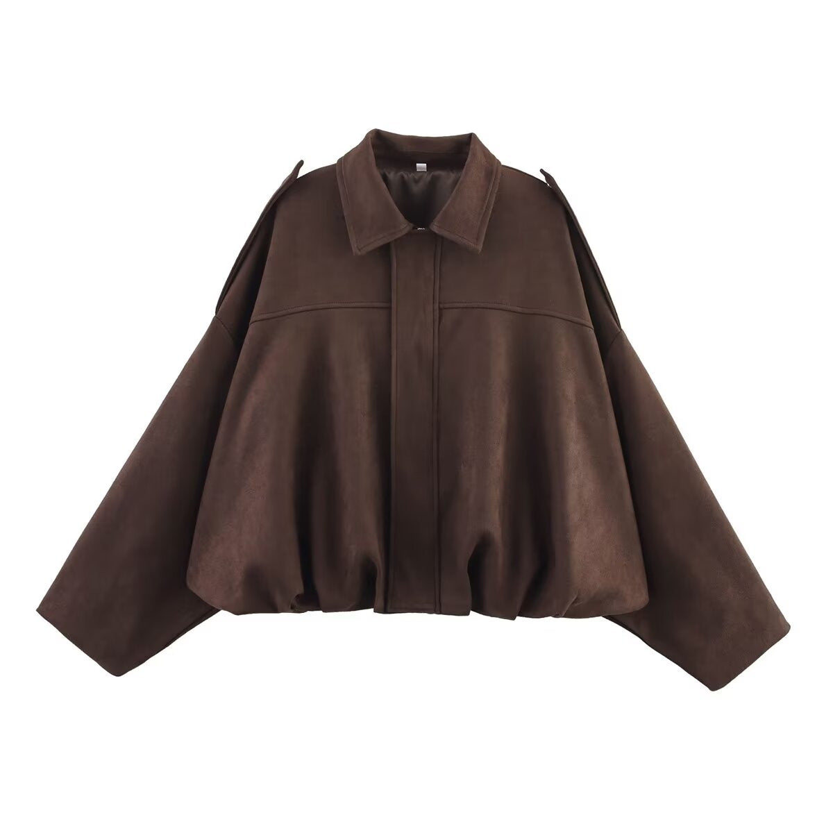 VVZ women's military-style suede jacket
