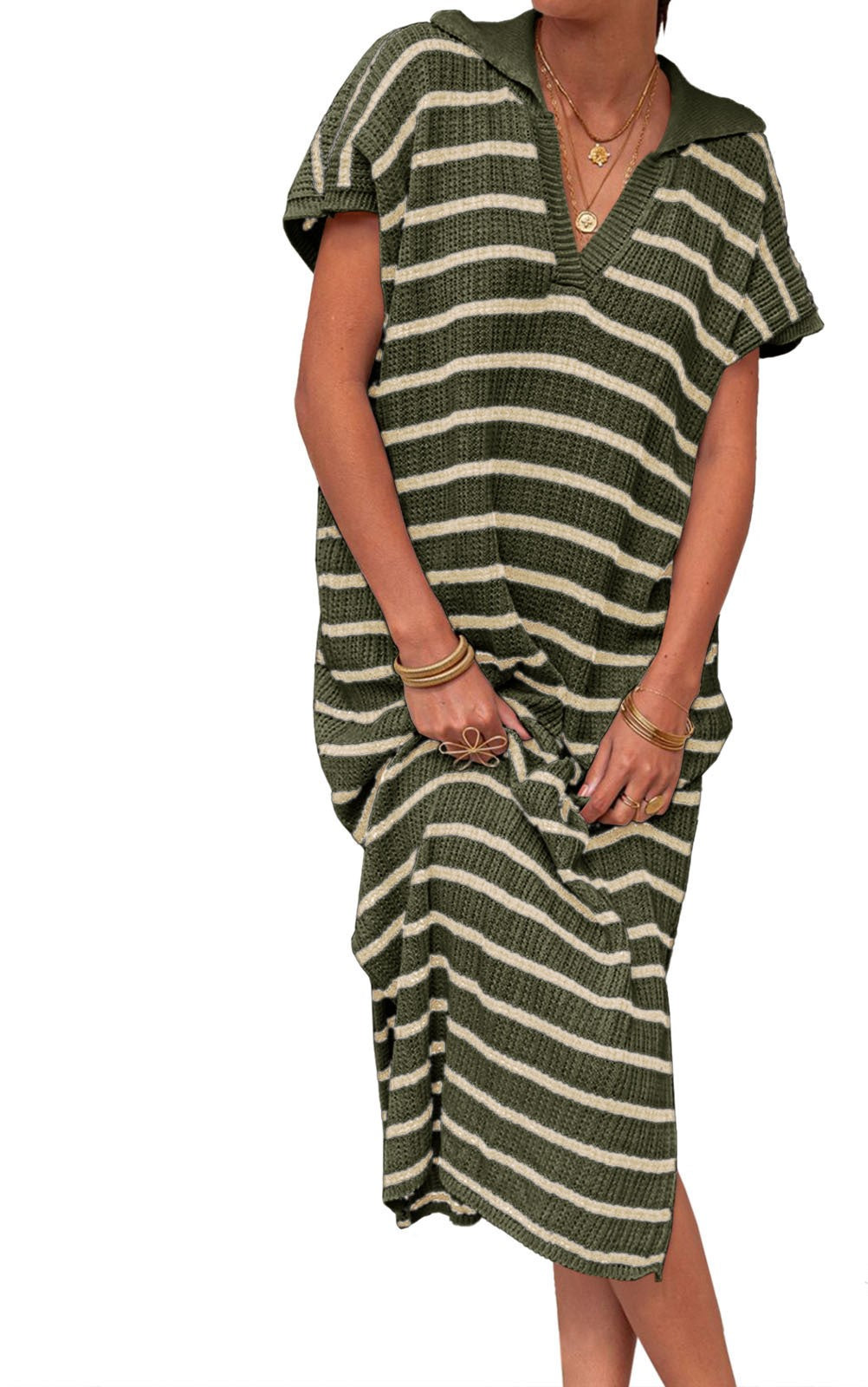 VVZ Women's Striped Summer Dress